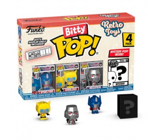 Blister 4 figuras Bitty POP Retro Toys Transformers