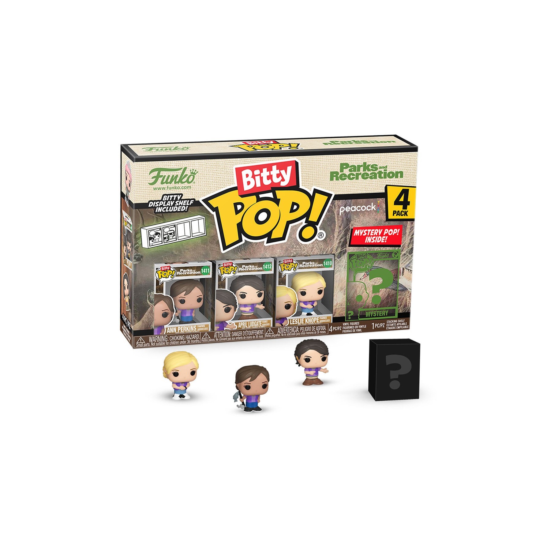 Blister 4 figuras Bitty POP Park and Recreation Goddess