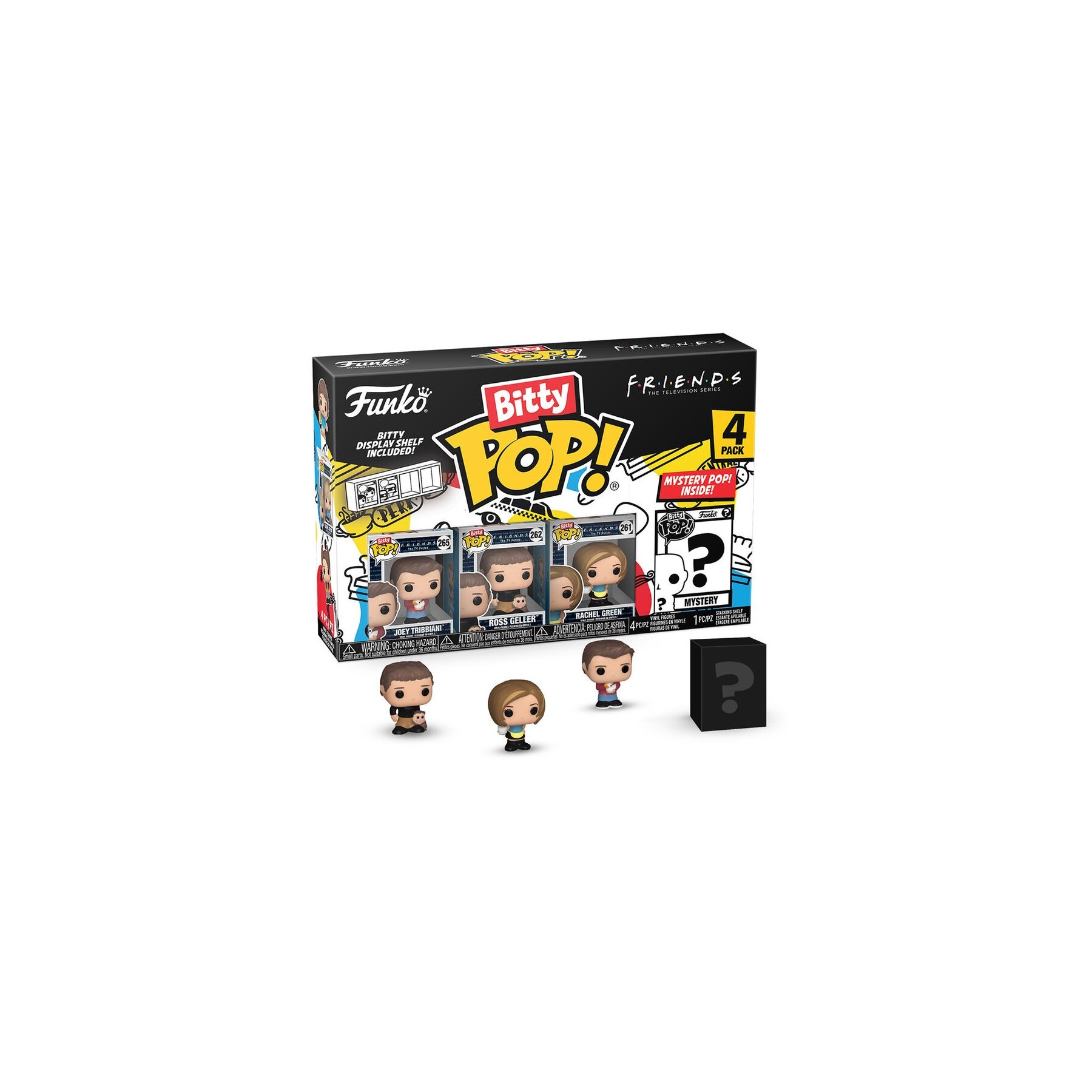 Blister 4 figuras Bitty POP Friends Joey