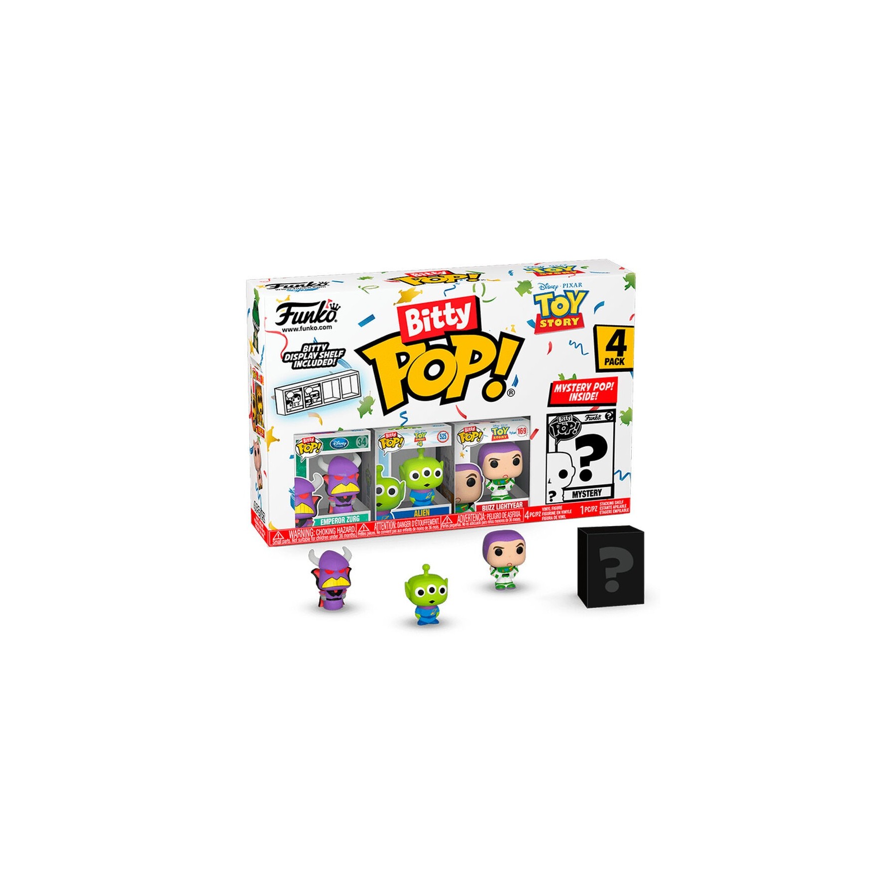 Blister 4 figuras Bitty POP Disney Toy Story Zurg
