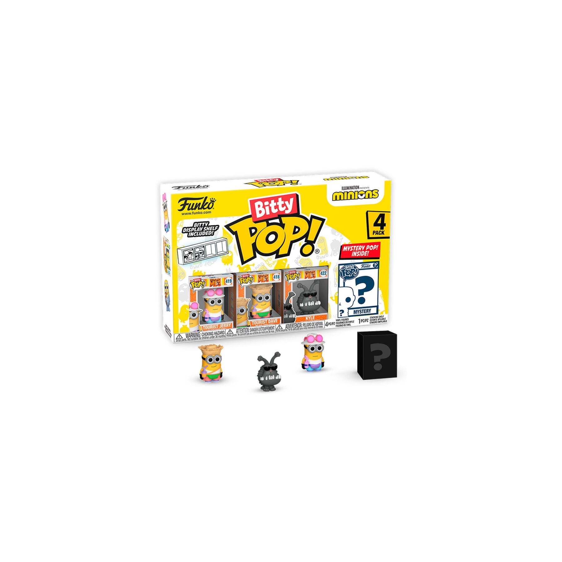 Blister 4 figuras Bitty POP Minions Series 4