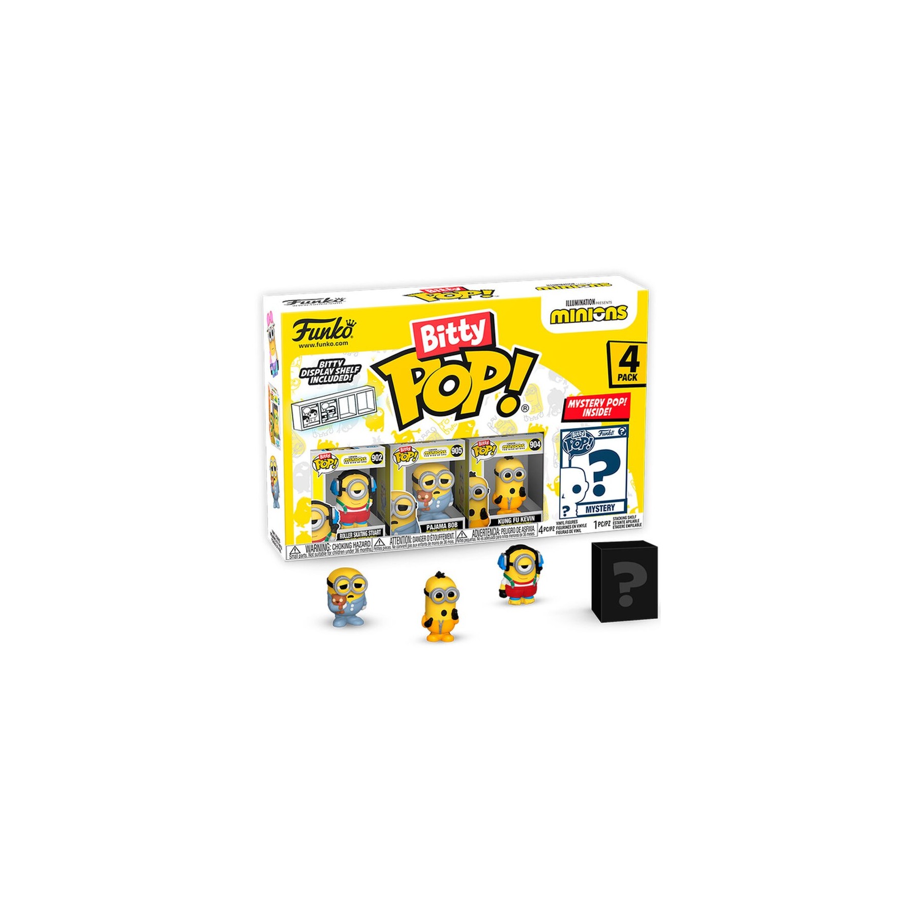 Blister 4 figuras Bitty POP Minions Series 3