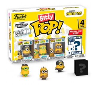 Blister 4 figuras Bitty POP Minions Series 1