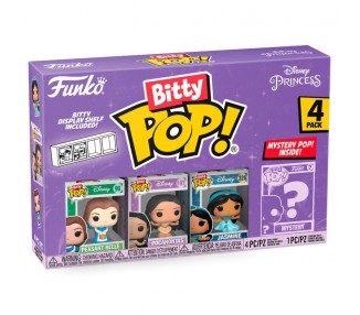 Blister 4 figuras Bitty POP Disney Princesas Bella