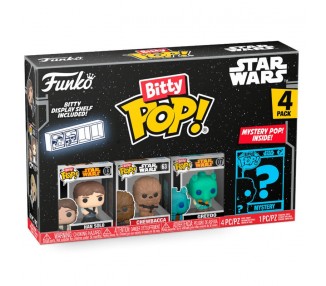 Blister 4 figuras Bitty POP Star Wars Han Solo