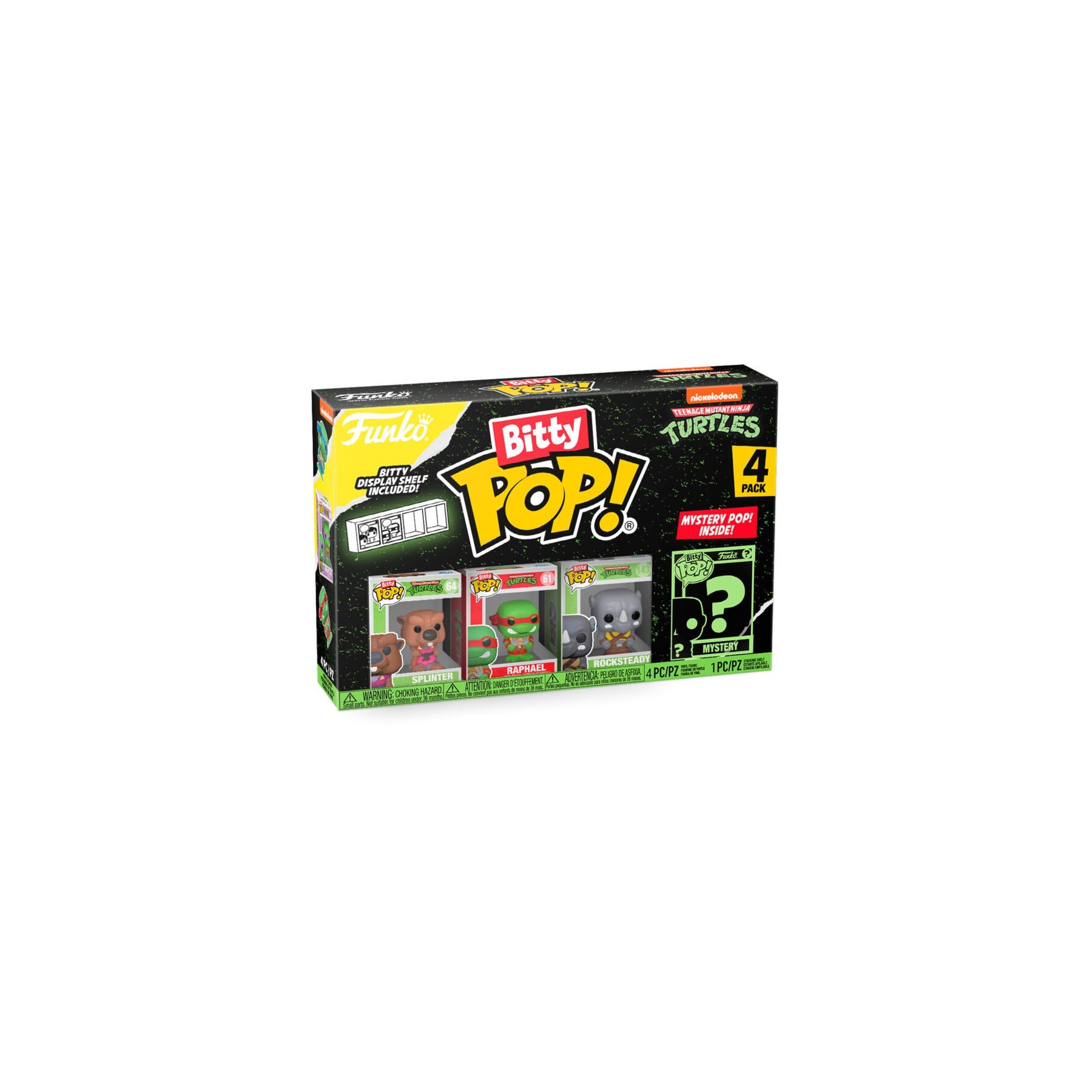 Blister 4 figuras Bitty POP Tortugas Ninja Splinter