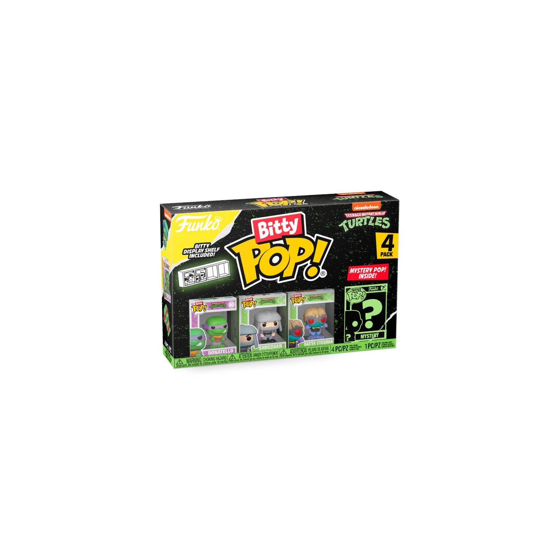 Blister 4 figuras Bitty POP Tortugas Ninja Donatello