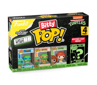 Blister 4 figuras Bitty POP Tortugas Ninja Leonardo