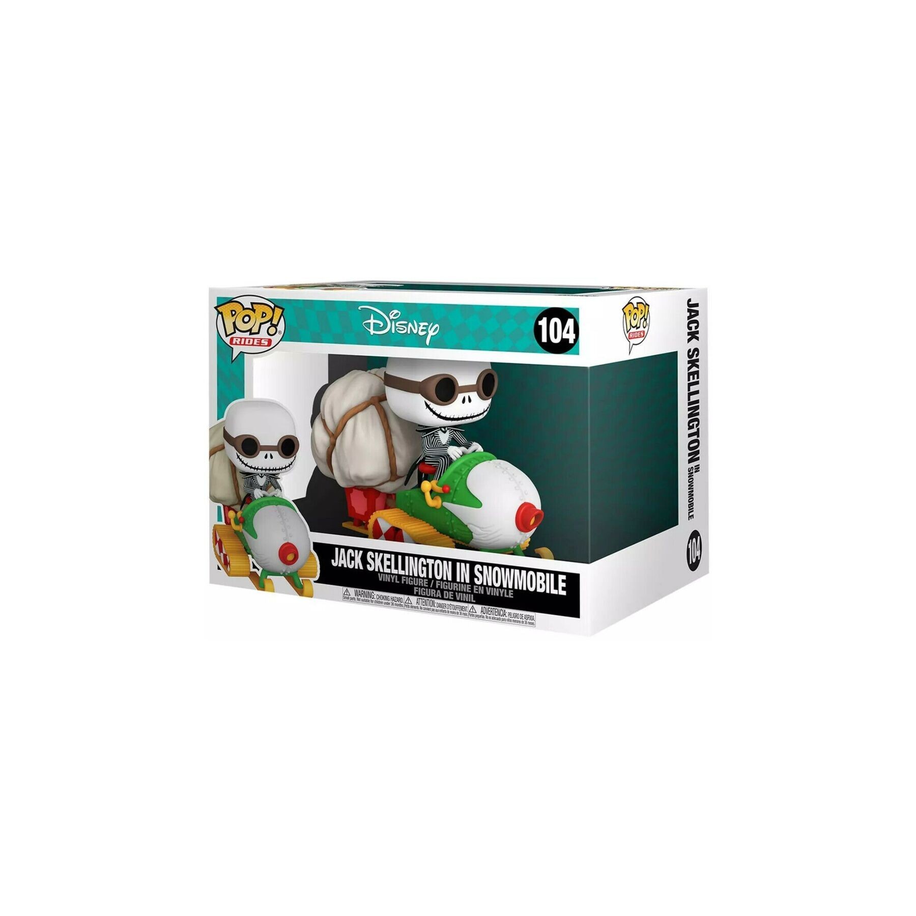 Figura POP Ride Pesadilla Antes de Navidad Jack with Goggles & Snowmobile