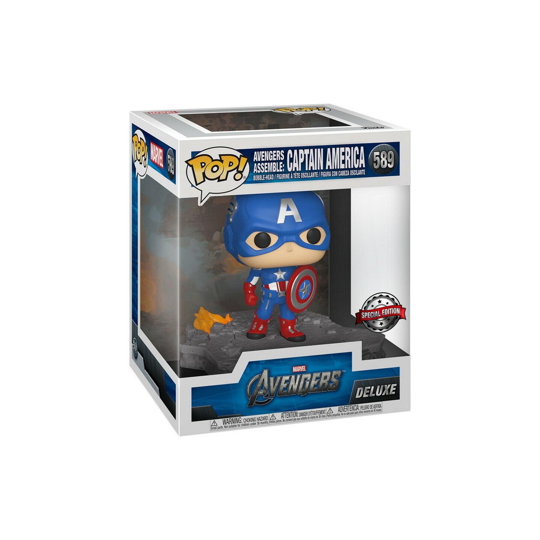 Figura POP Marvel Avengers Captain America Assemble Exclusive