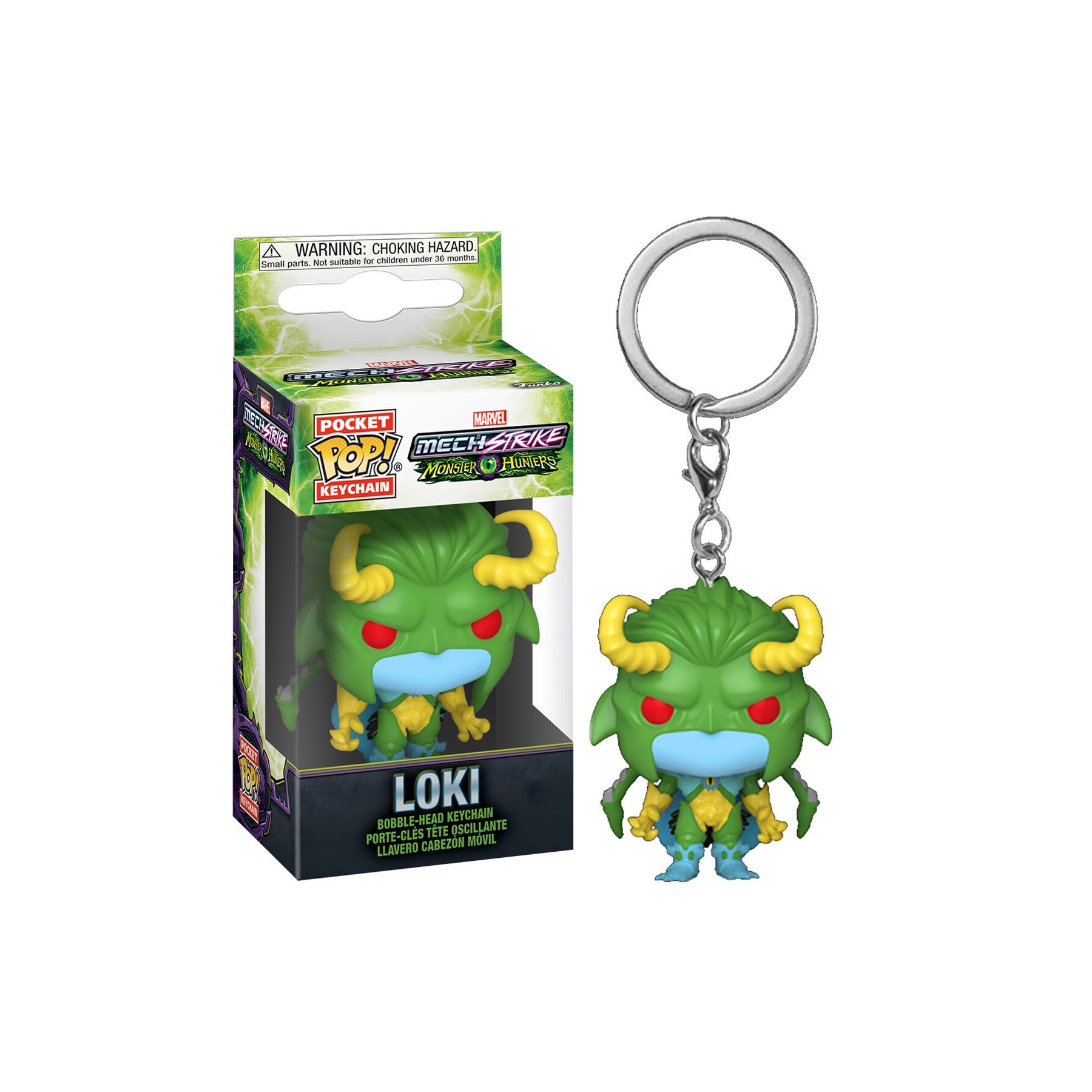 Llavero Pocket POP Marvel Monster Hunters Loki