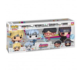 Blister 4 figuras POP Boruto Exclusive