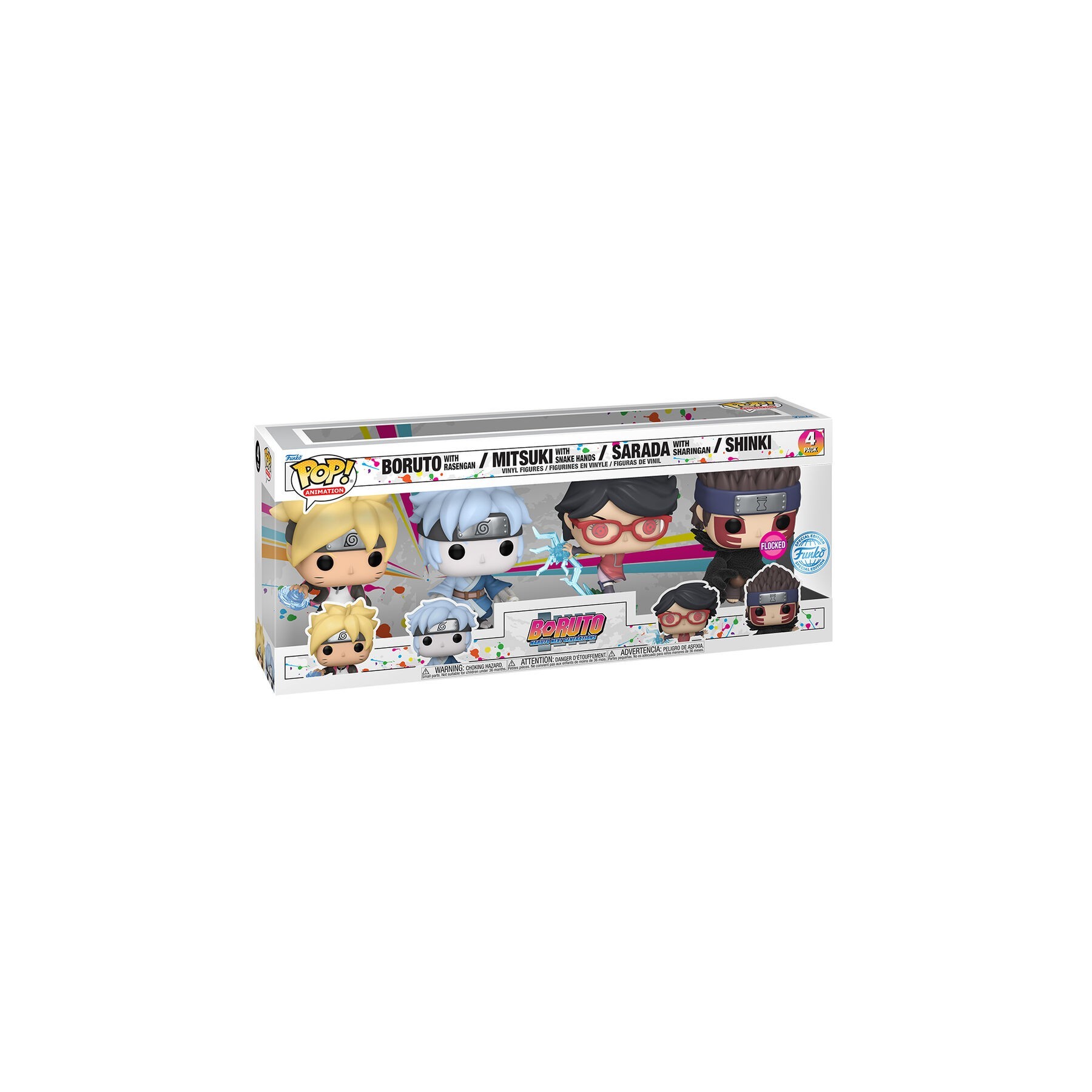 Blister 4 figuras POP Boruto Exclusive