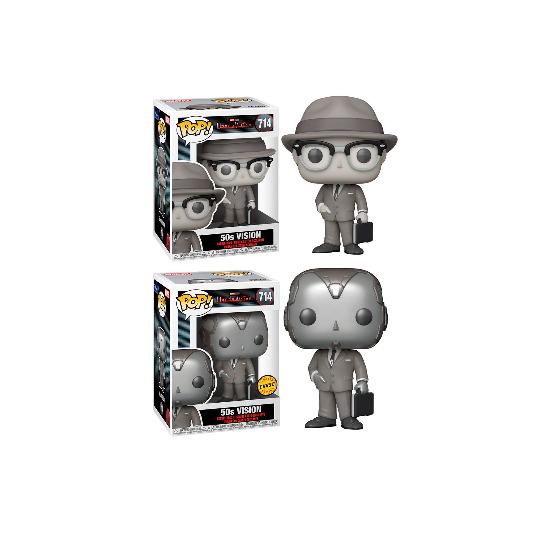 Figura POP Marvel WandaVision Vision 5 + 1 Chase