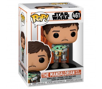 Figura POP Star Wars Mandalorian Mando Holding Child