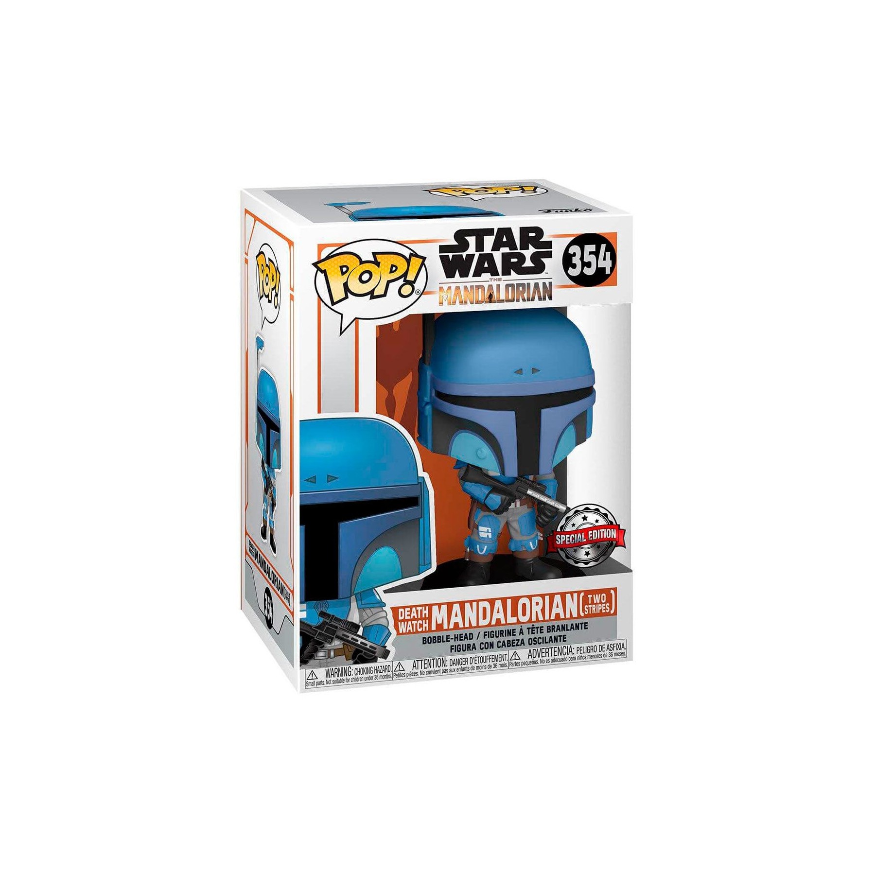 Figura POP Star Wars Mandalorian Death Watch Mandalorian Two Stripes Exclusive