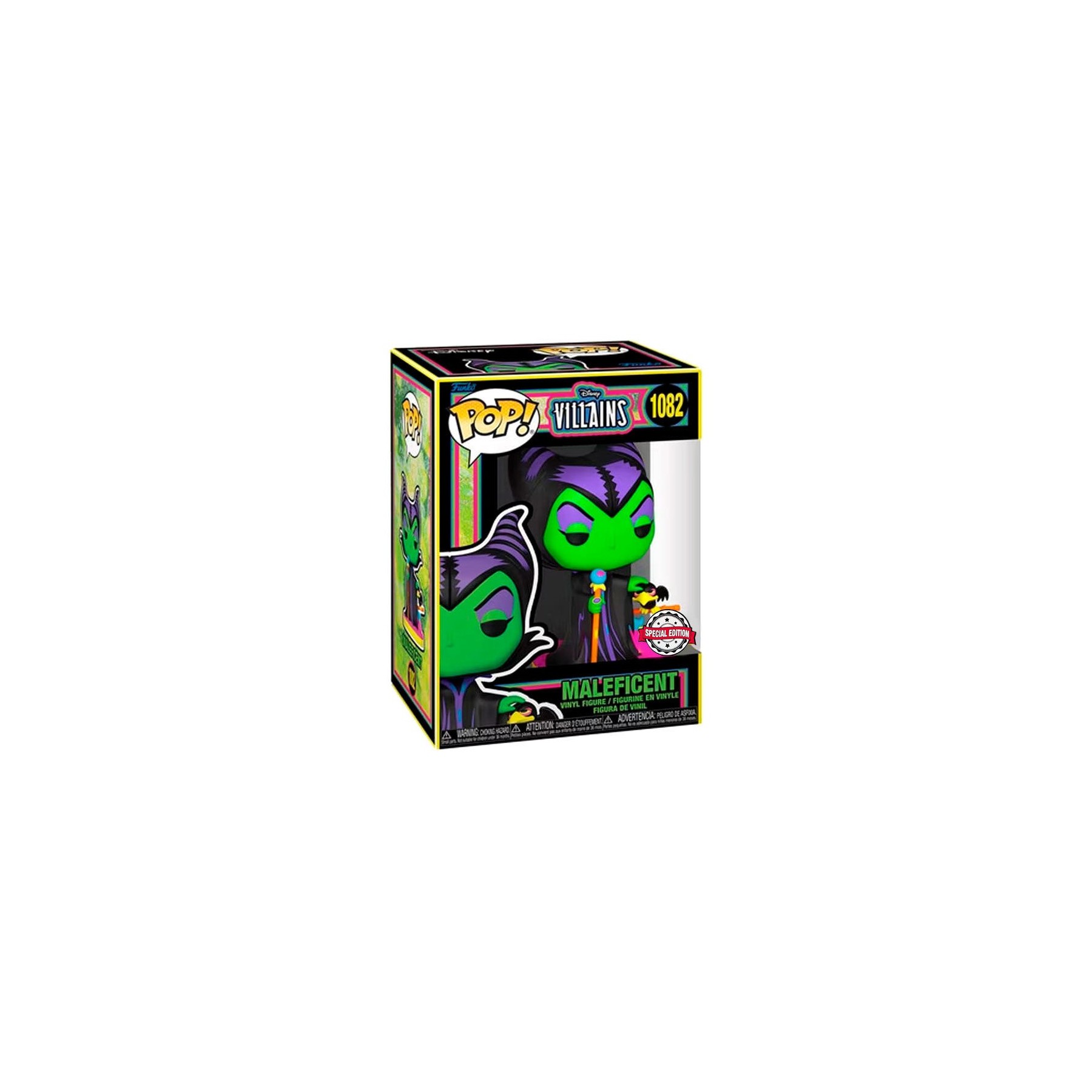 Figura POP Disney Villains Maleficent Black Light Exclusive