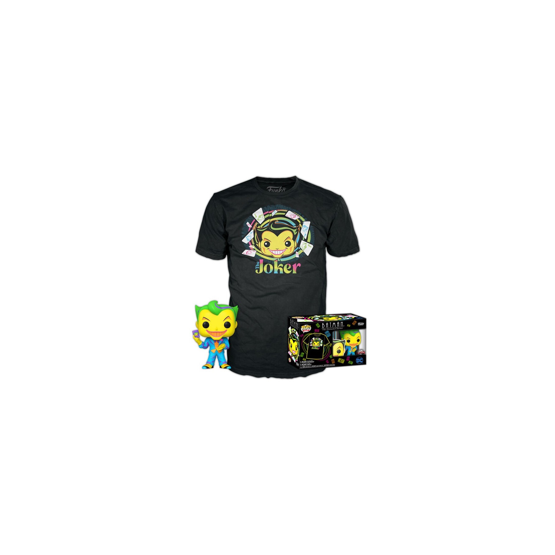 Set figura POP & Tee DC Comics Batman Joker Exclusive