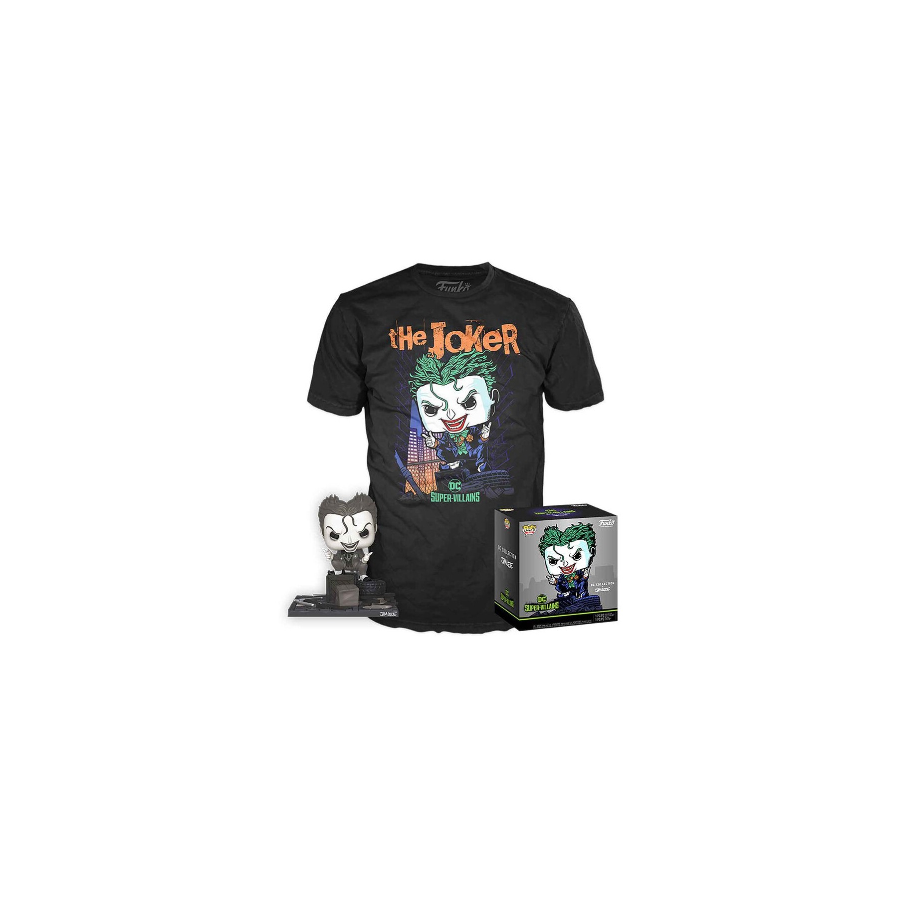 Set figura POP & Tee DC Comics Jim Lee Joker