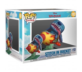 Figura POP Rides Super Deluxe Disney Lilo and Stitch - Stitch in Rocket