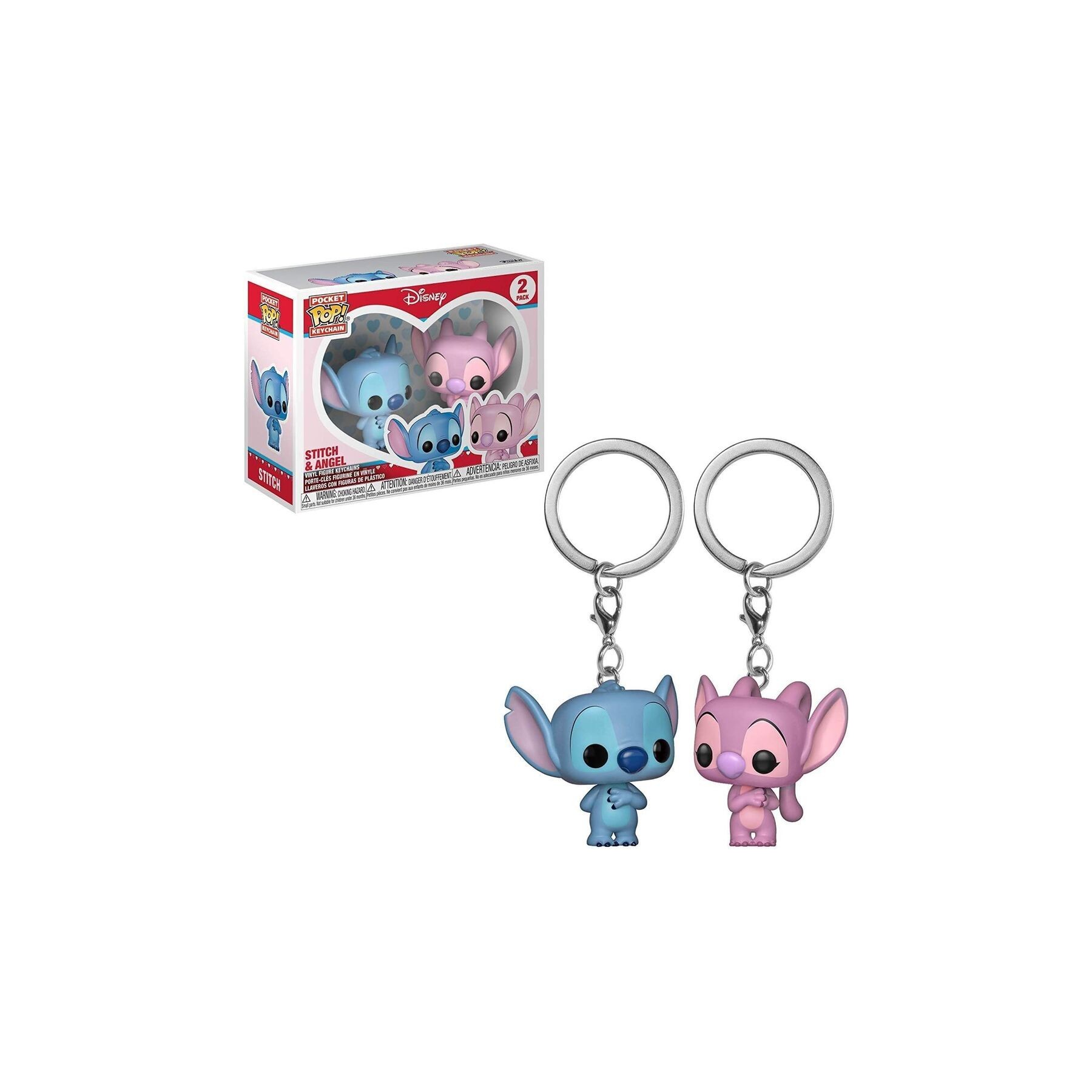Blister llaveros Pocket POP Disney Stitch & Angel