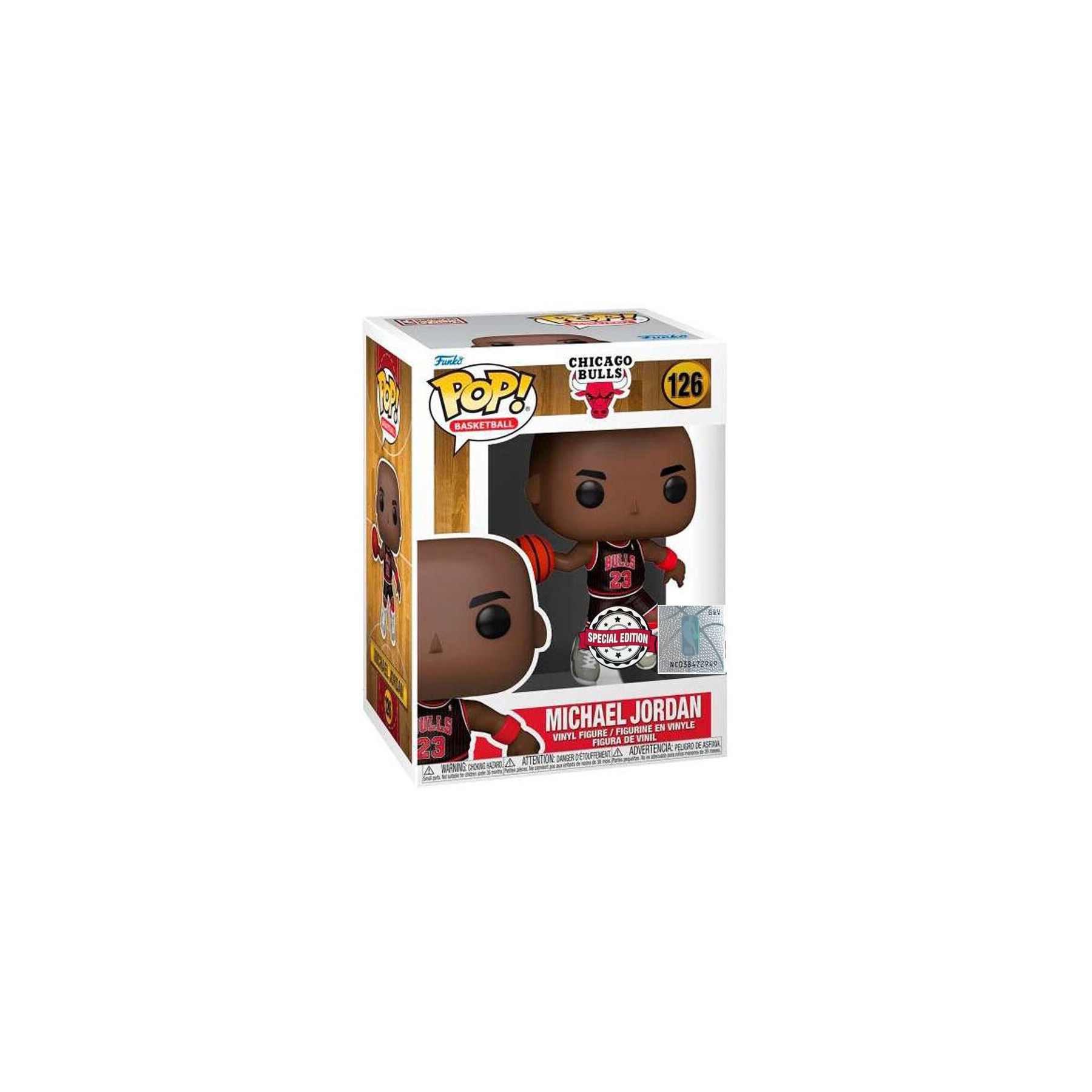 Figura POP NBA Chicago Bulls Michael Jordan with Jordans Exclusive