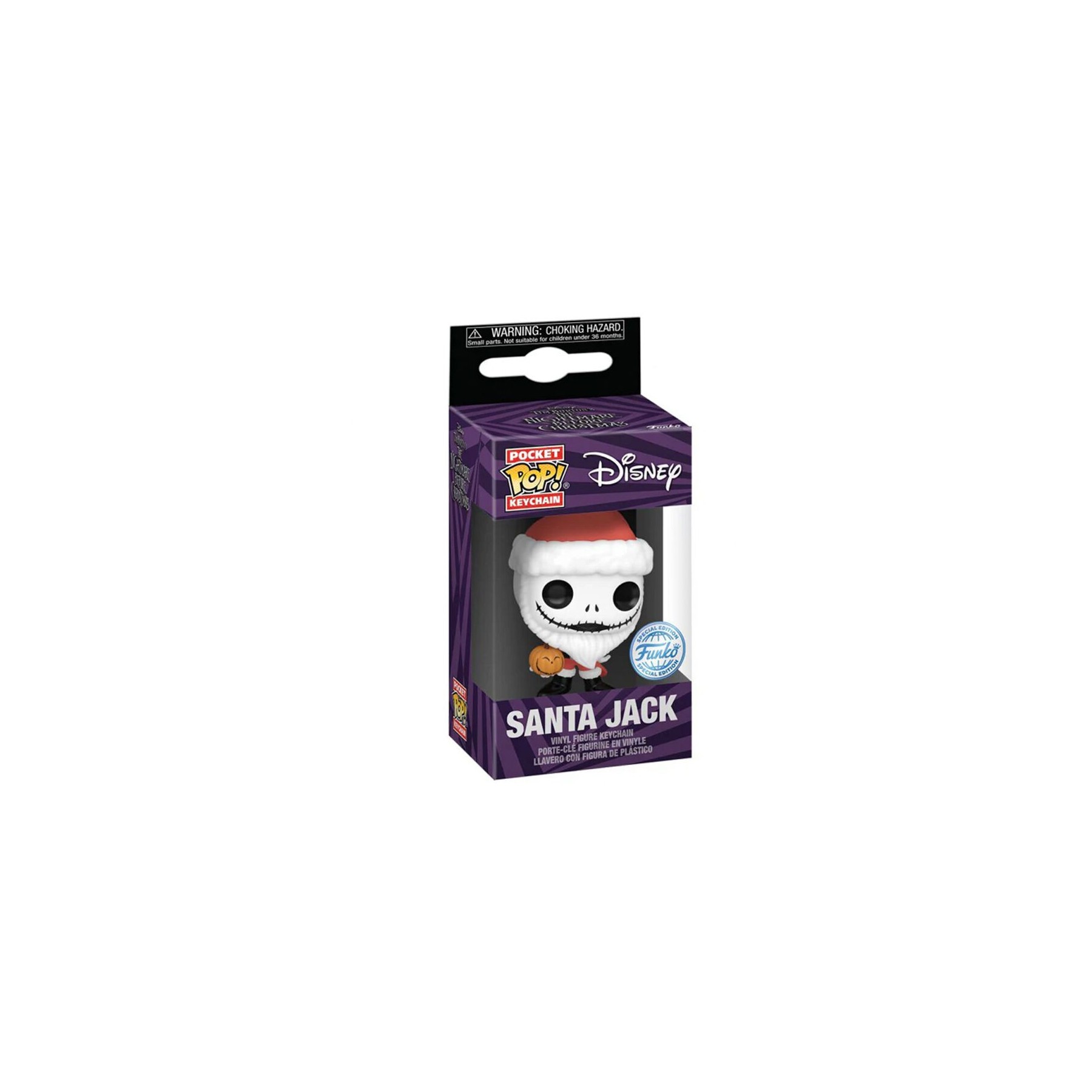 Llavero Pocket POP Disney Pesadilla Antes de Navidad Santa Jack Exclusive