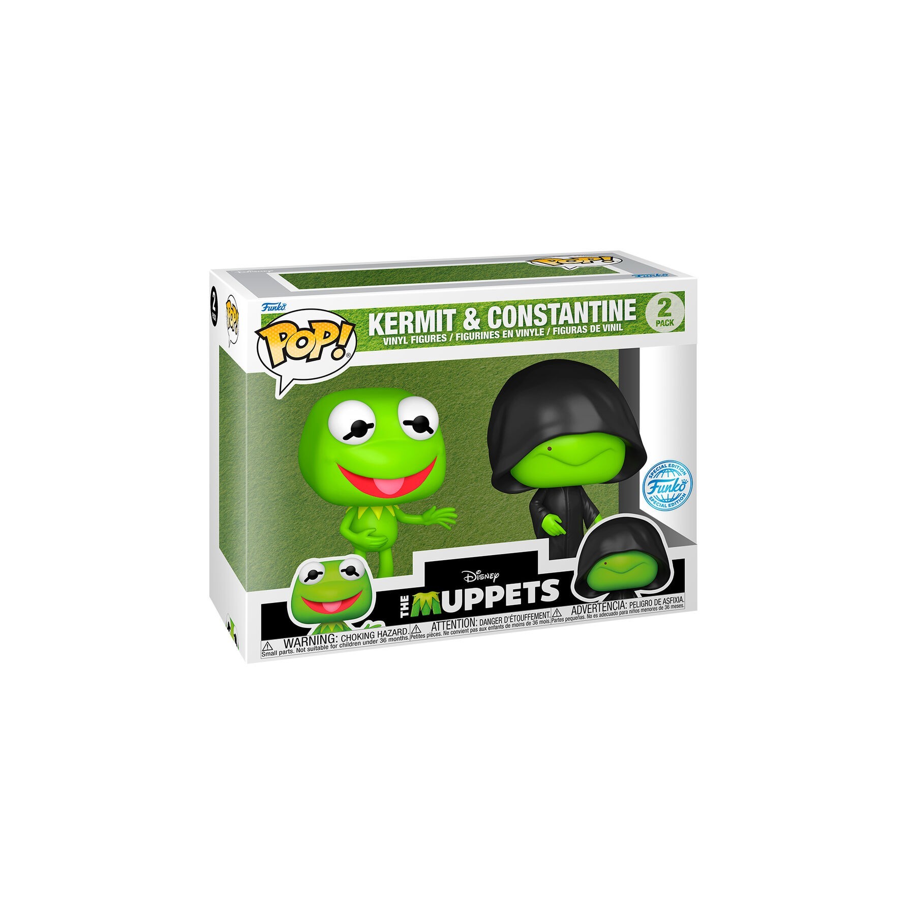 Blister 2 figuras POP Disney The Muppets Kermit & Constantine Exclusive