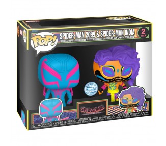 Blister 2 figuras POP Spider-Man - Spider-Man 2099 & Spider-Man India Exclusive