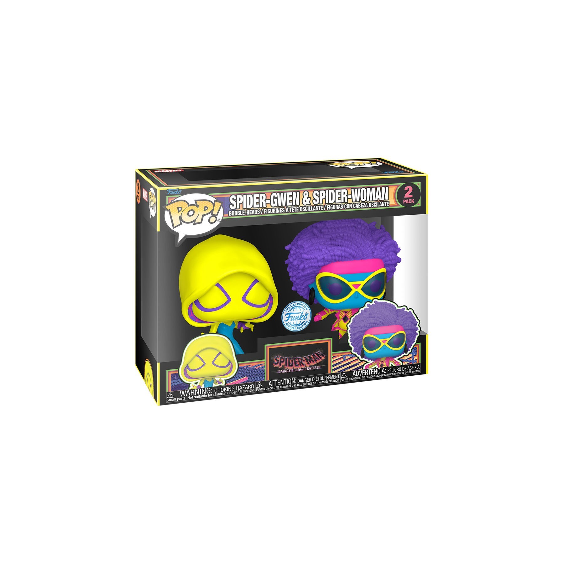 Blister 2 figuras POP Spider-Man Spider-Gwen & Spider-Woman Exclusive