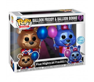 Blister 2 figuras POP Five Nights at Freddys Ballon Freddy & Balloon Bonnie Exclusive