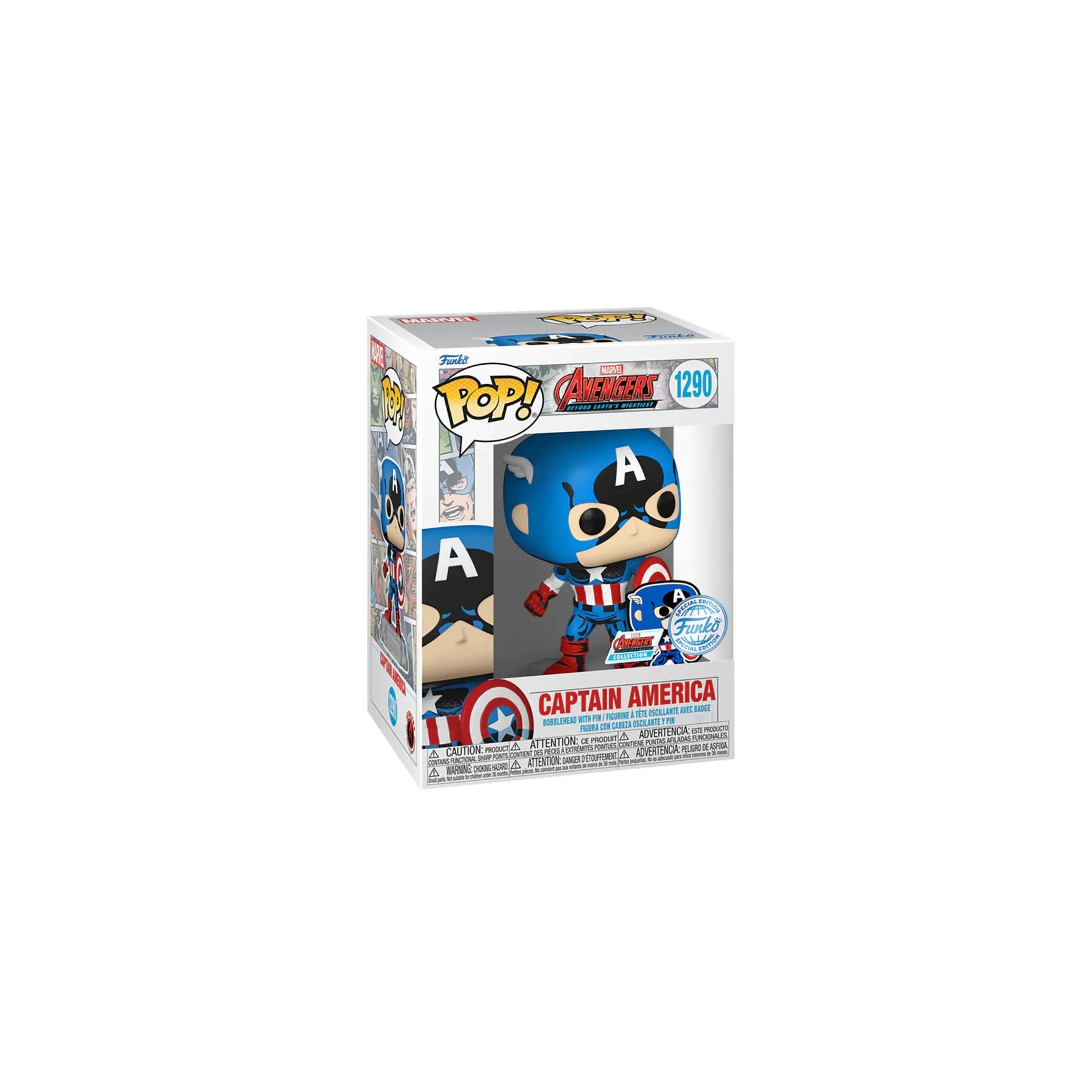 Figura POP Marvel Los Vengadores Avengers Captain America Exclusive