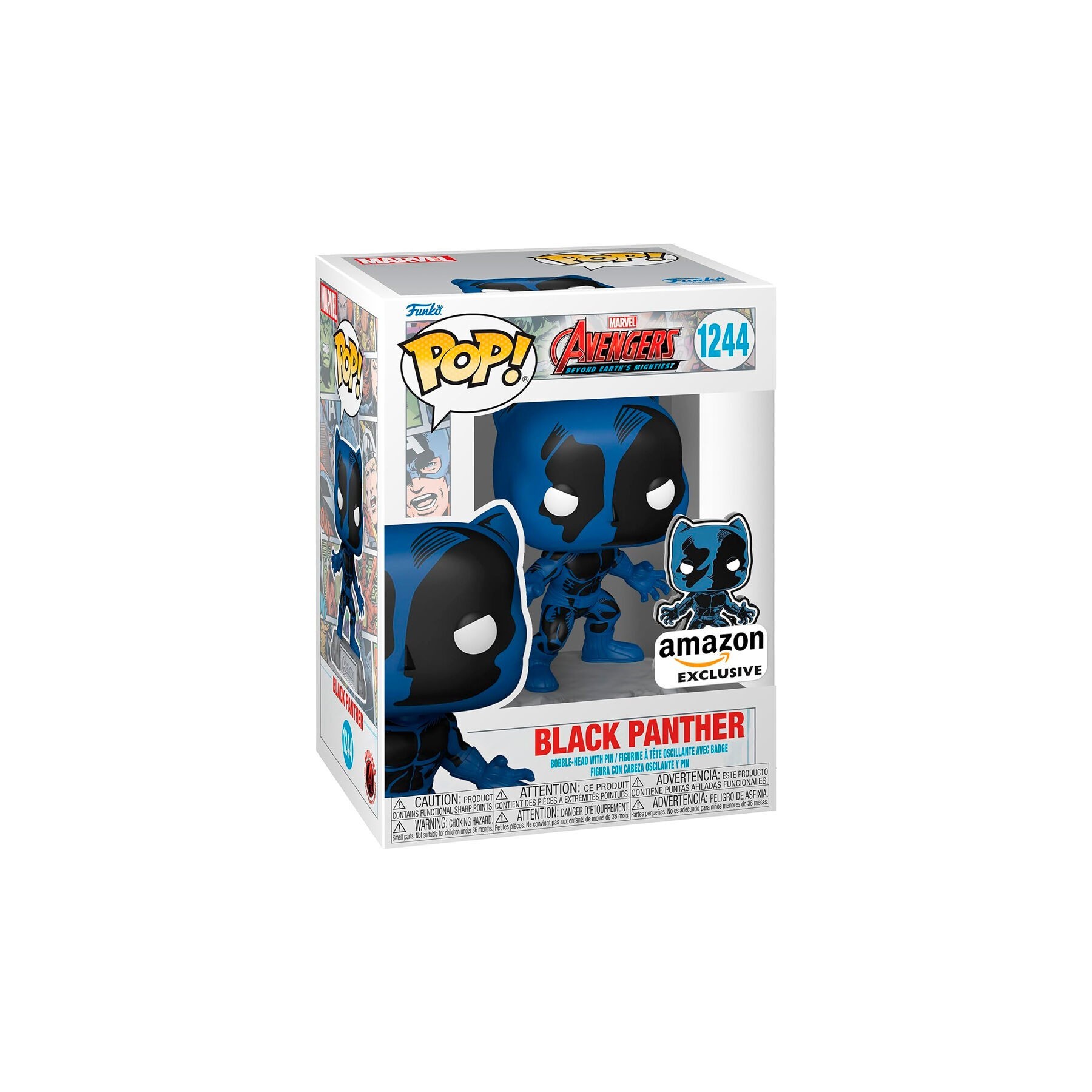 Figura POP Marvel Avengers 60th Anniversary Comic Black Panther Exclusive