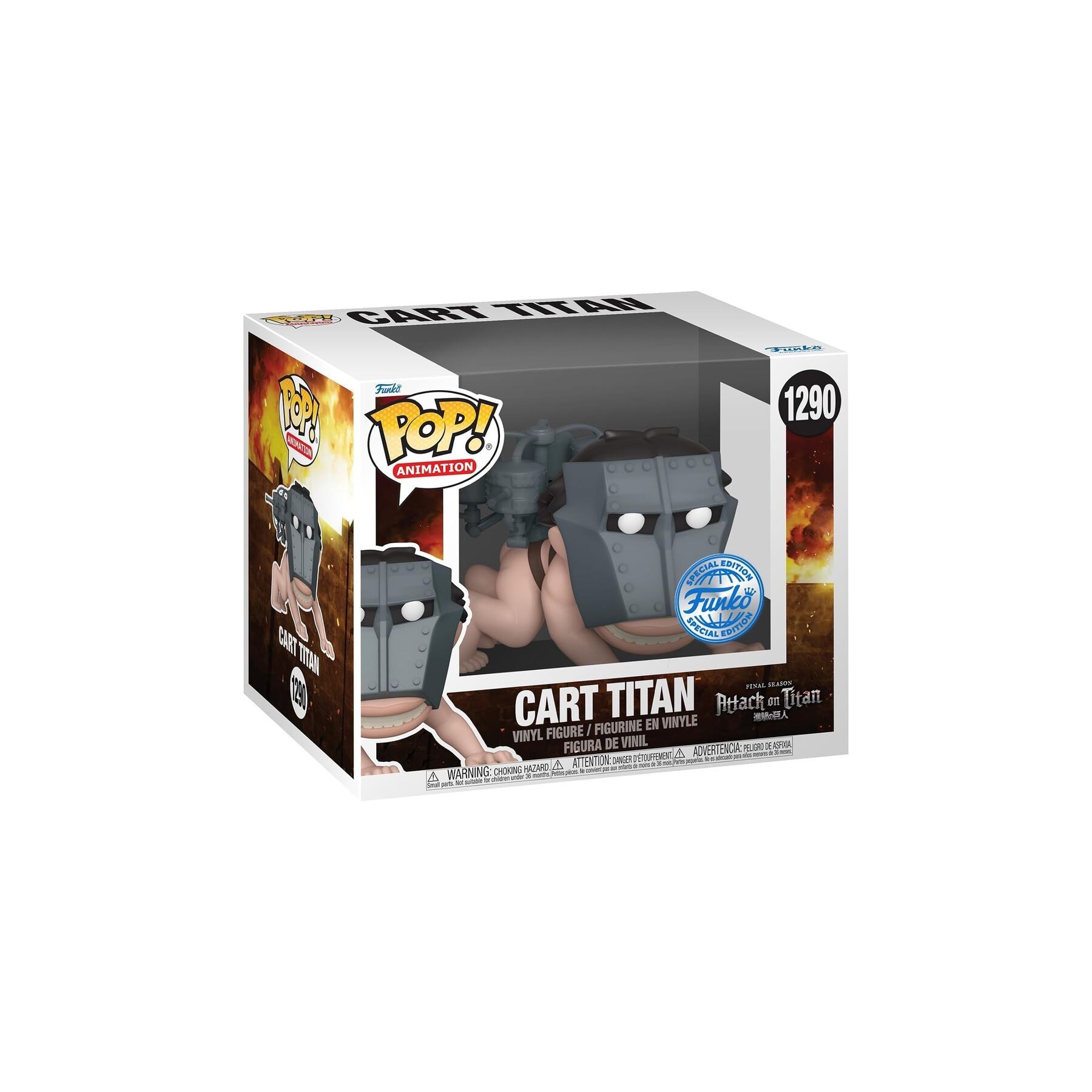 Figura Pop Super Attack On Titan Cart Titan Exclusive
