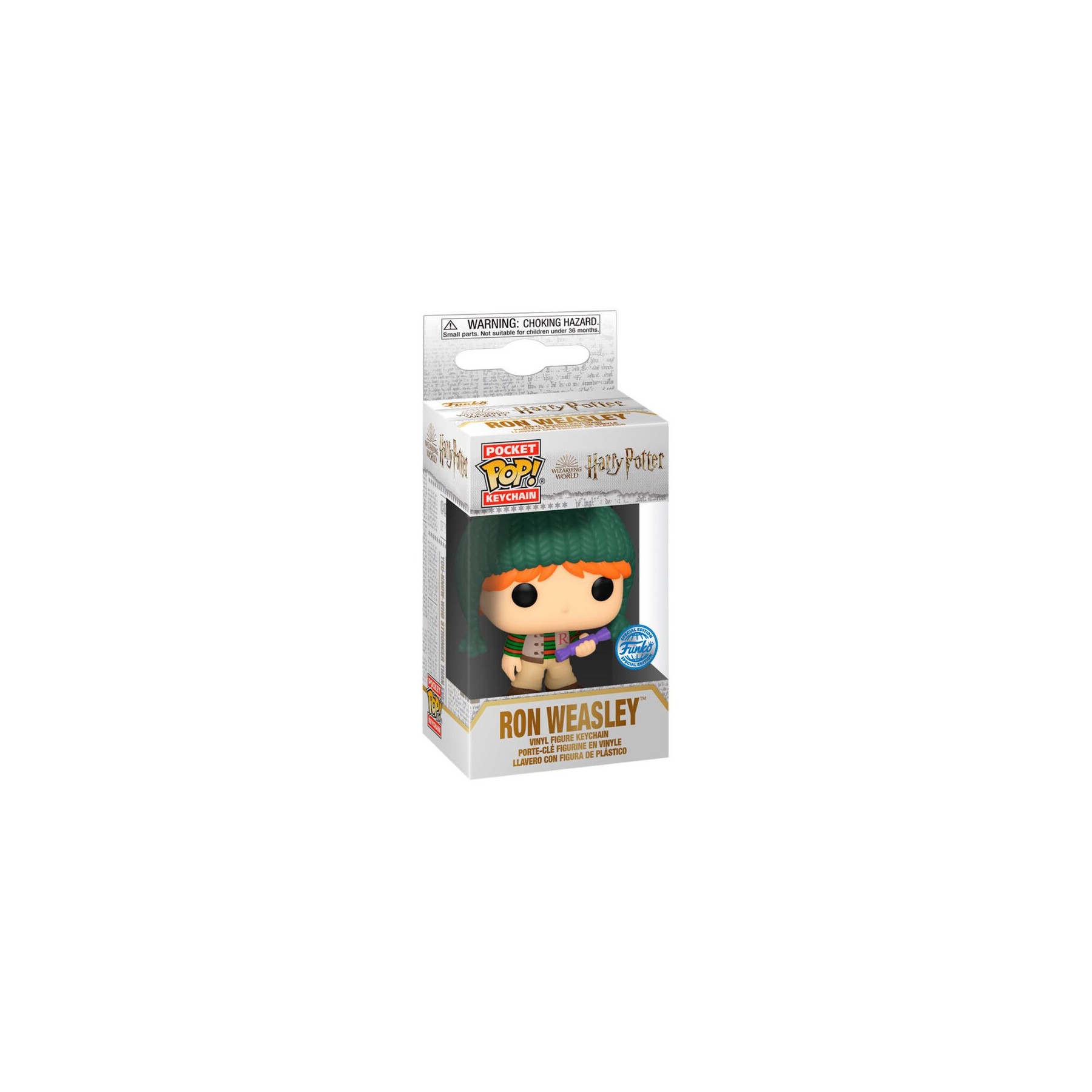 Llavero Pocket POP Harry Potter Holiday Ron Exclusive