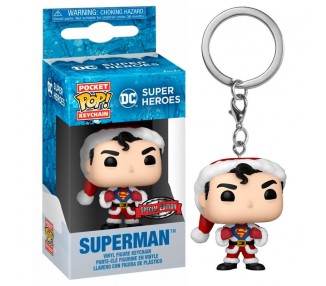 Llavero Pocket POP DC Comics Holiday Superman Exclusive