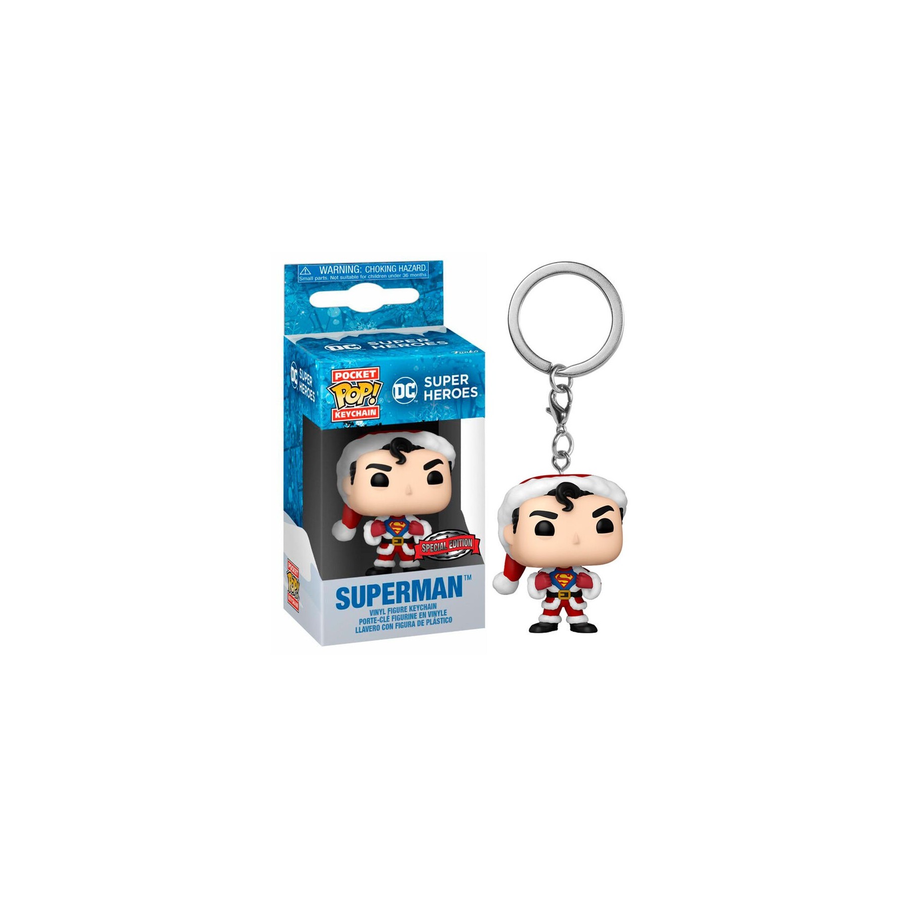 Llavero Pocket POP DC Comics Holiday Superman Exclusive