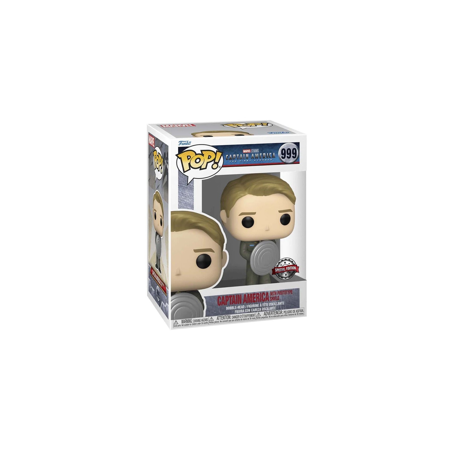 Figura POP Marvel Captain America - Captain America Exclusive