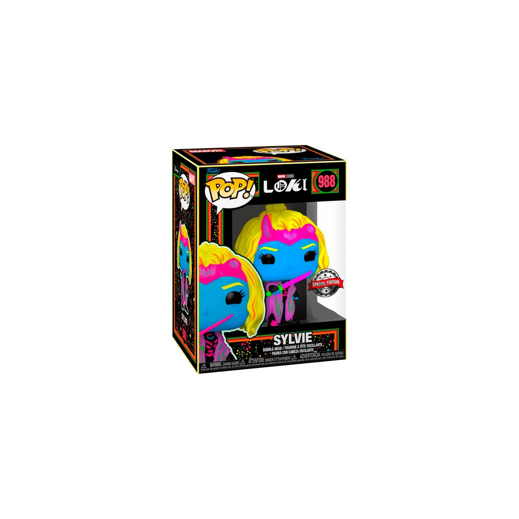 Figura POP Marvel Loki Silvye Black Light Exclusive