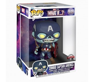Figura POP Marvel What If Zombie Captain America Exclusive 25cm