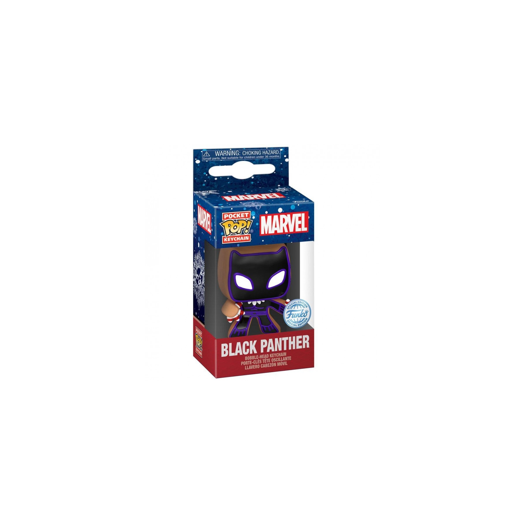 Llavero Pocket POP Marvel Holiday Black Panther Exclusive