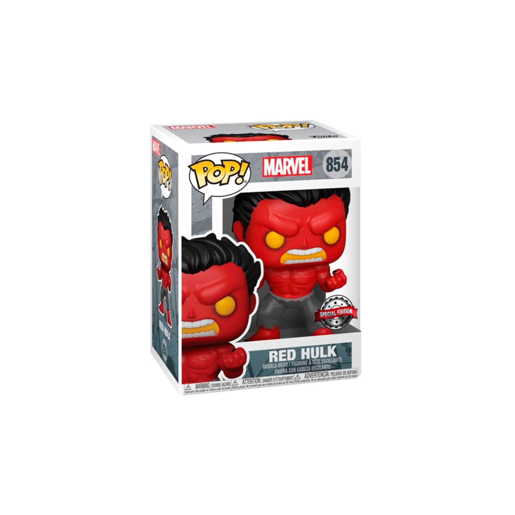 Figura POP Marvel Red Hulk Exclusive