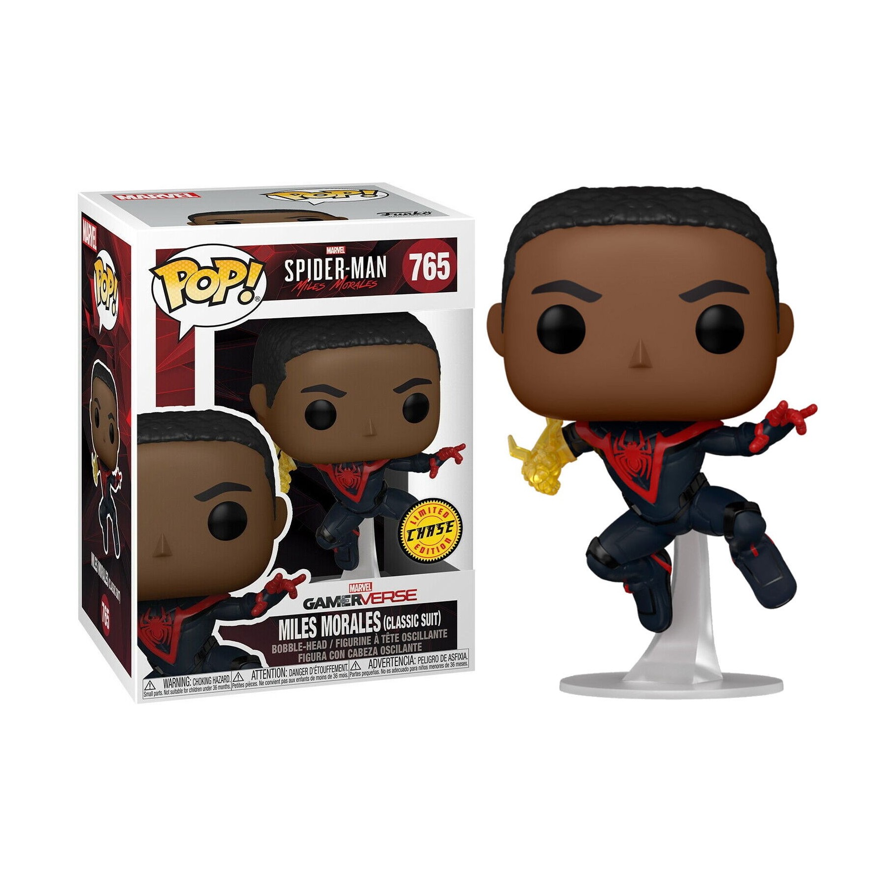 Figura POP Spiderman Miles Morales Classic Suit Chase