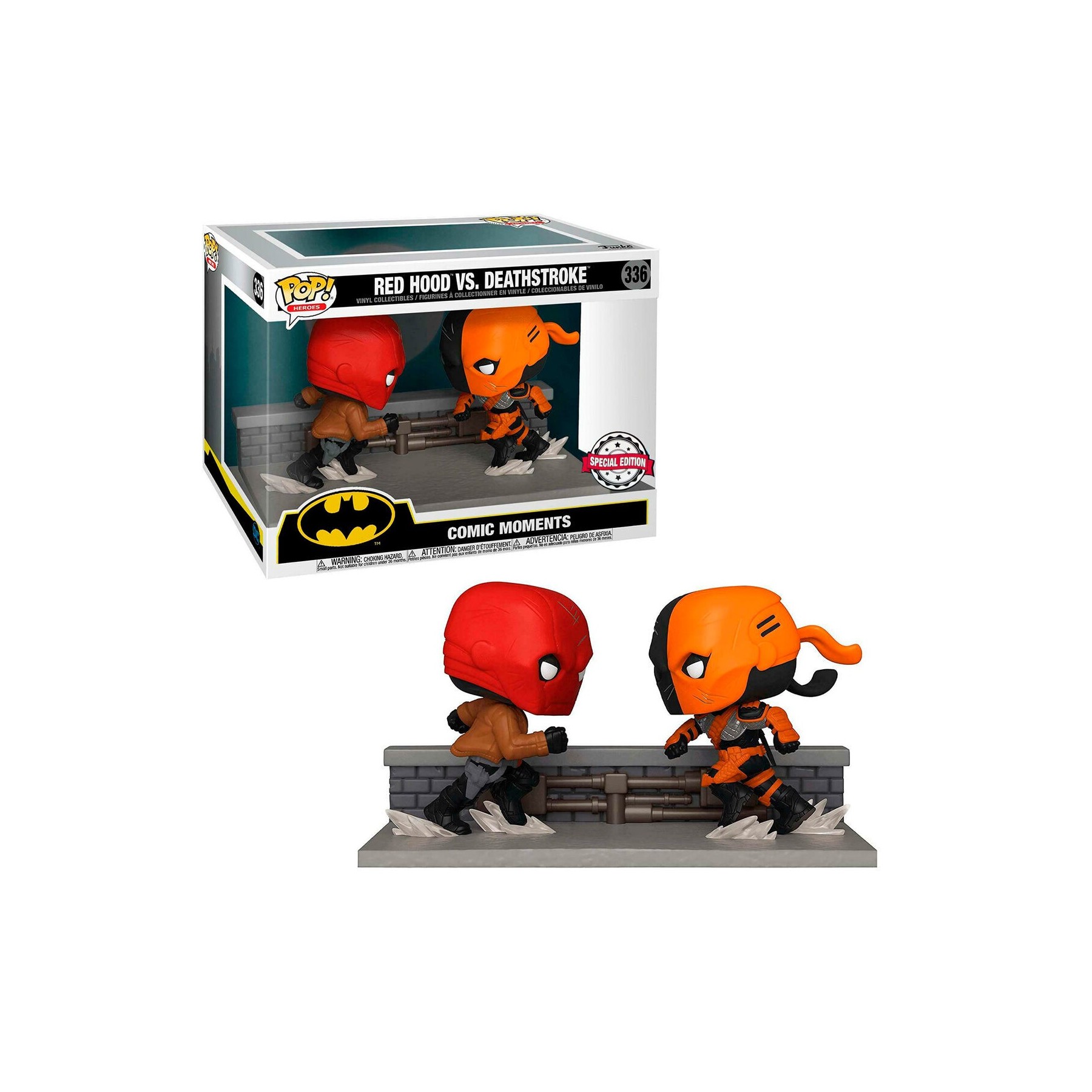 Figura POP DC Comics Red Hood vs Deathstroke Exclusive