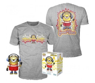 Set figura POP & Tee Minions Roller Skating Stuart Metallic Exclusive