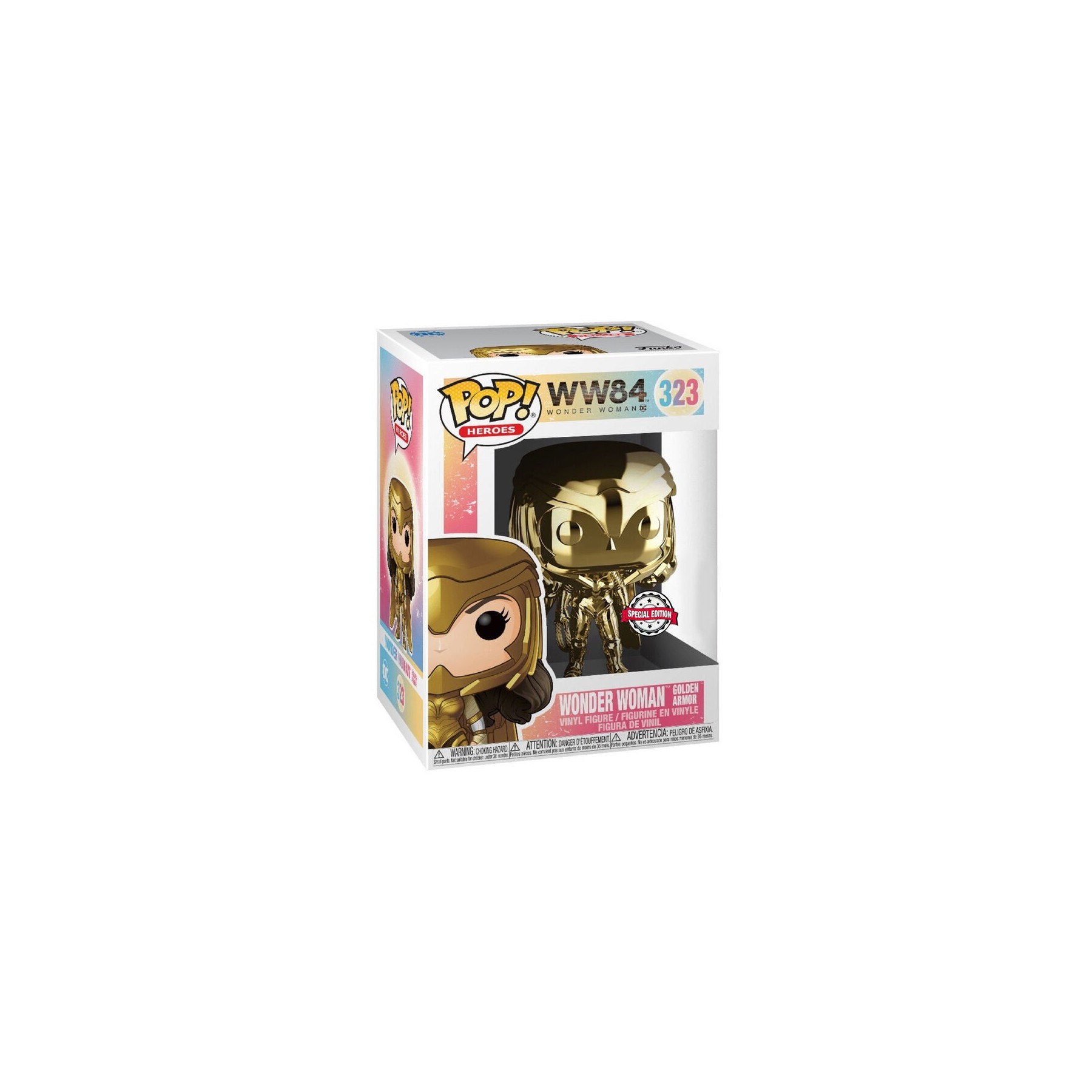 Figura POP DC Comics Wonder Woman 1984 Gold Power Exclusive