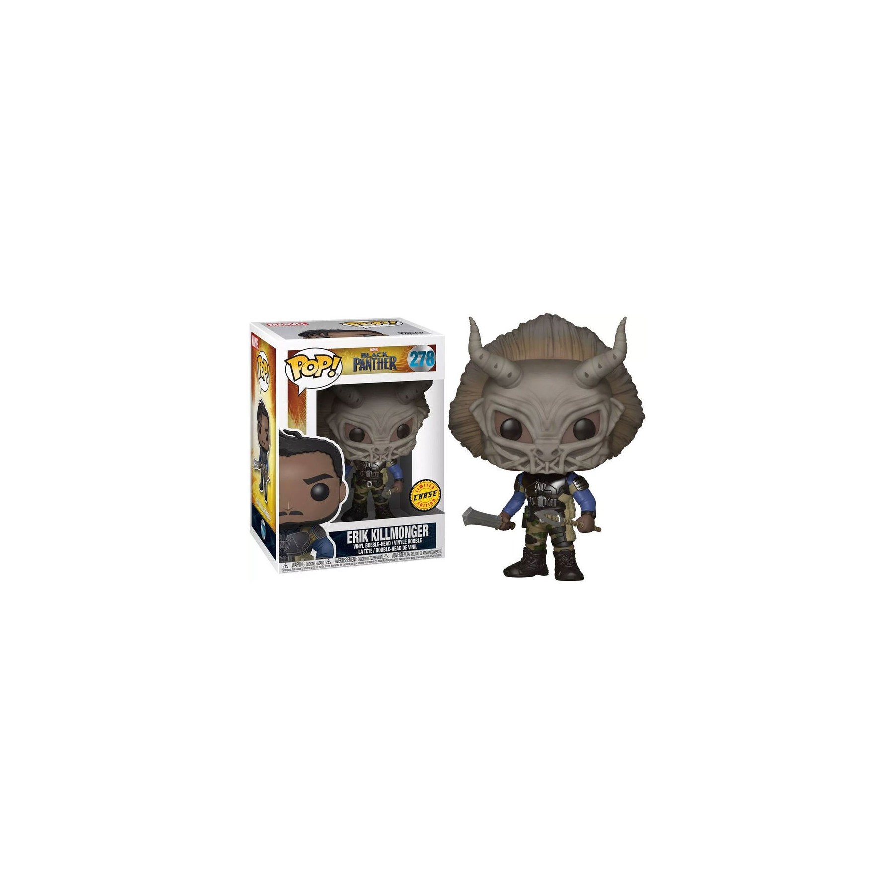 Figura POP Marvel Black Panther Killmonger Chase