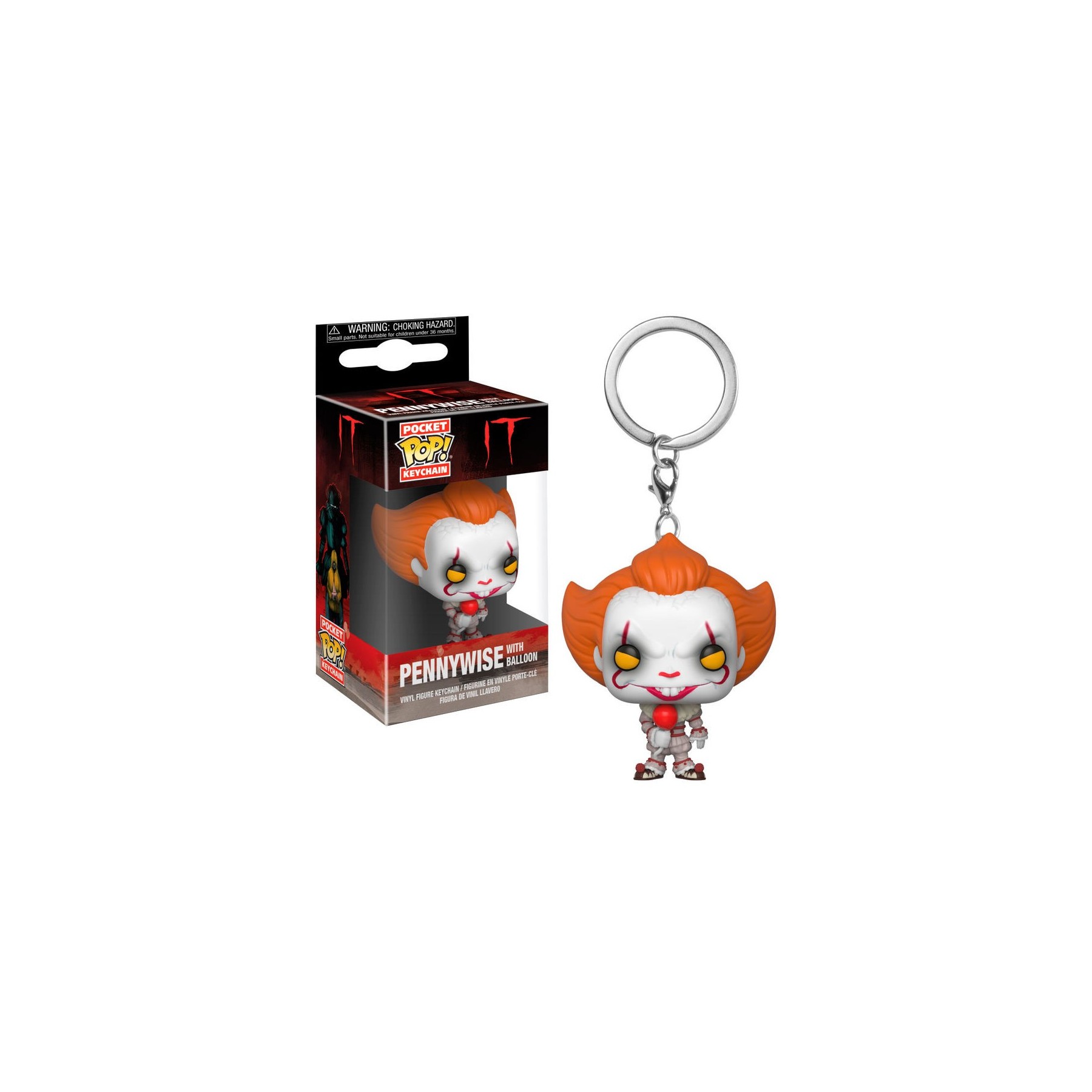 Llavero Pocket POP IT Pennywise with balloon