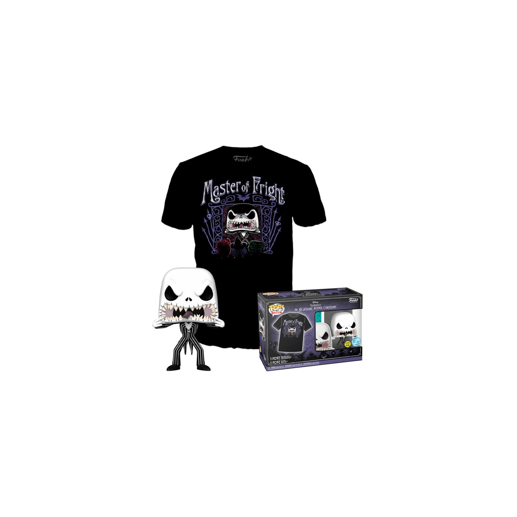 Set figura POP & Tee Disney Pesadilla Antes de Navidad Jack Skellington
