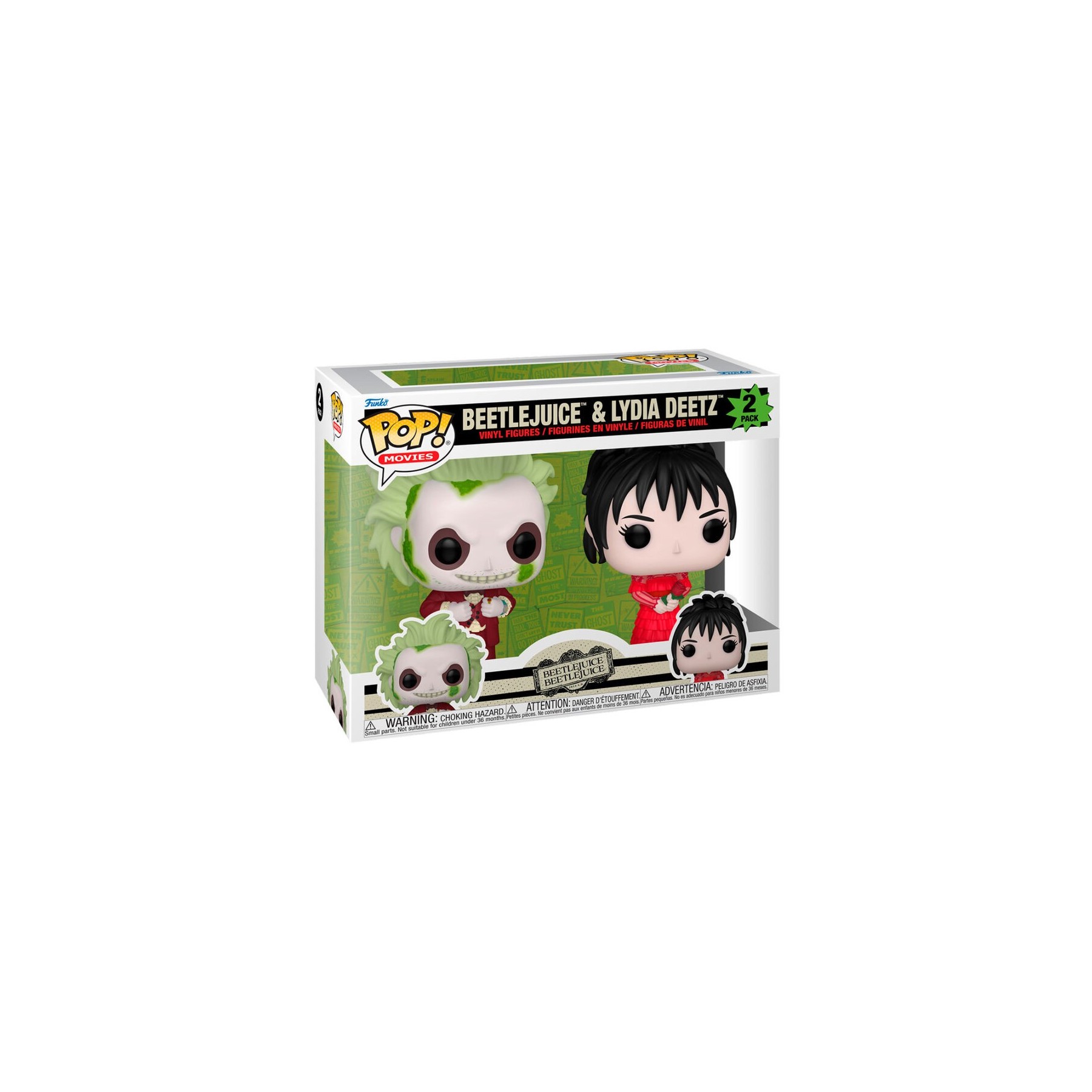 Blister 2 figuras POP Beetlejuice 2 - Beetlejuice & Lydia Deetz